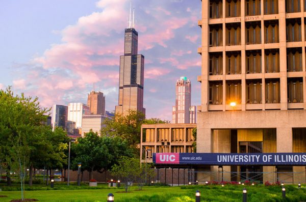 Image of the Chicago city from UIC.